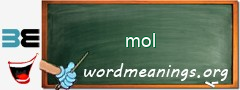 WordMeaning blackboard for mol